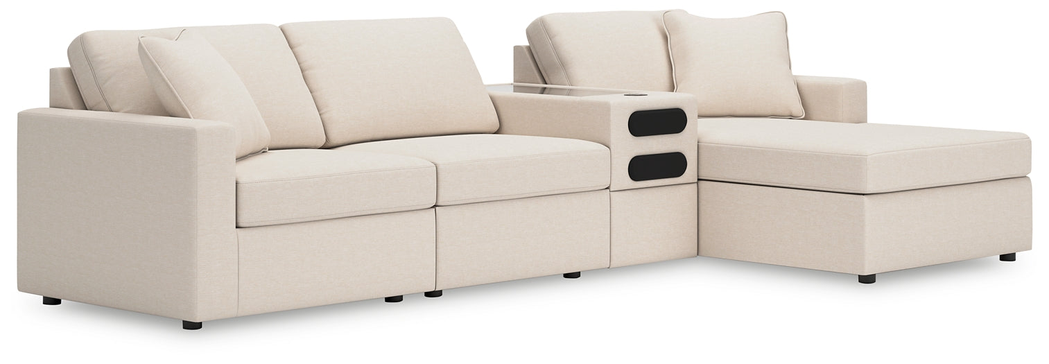 Modmax 4-Piece Sectional with Chaise and Audio Console Signature Design by Ashley®