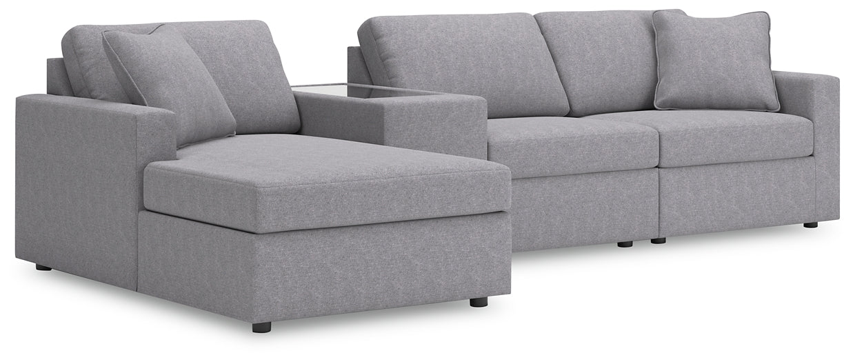 Modmax 4-Piece Sectional with Chaise and Storage Console Signature Design by Ashley®