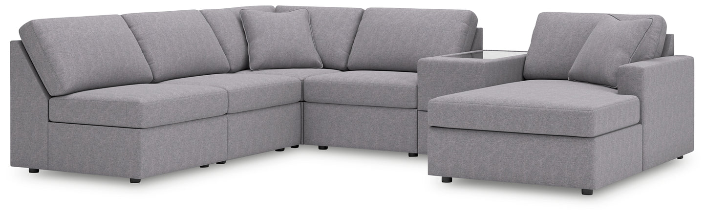 Modmax 6-Piece Sectional with Chaise and Storage Console Signature Design by Ashley®