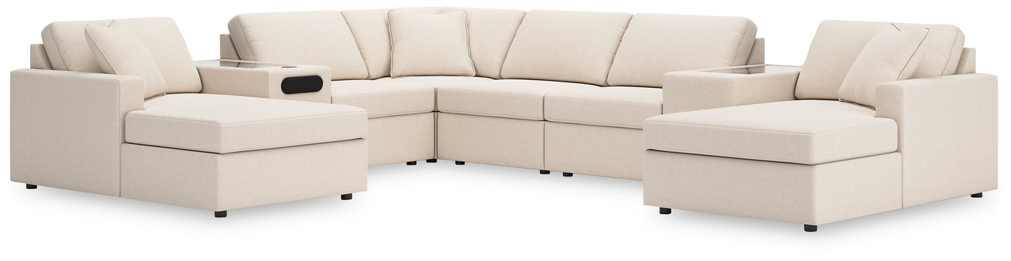 Modmax 8-Piece Double Chaise Sectional with Audio and Storage Consoles Signature Design by Ashley®