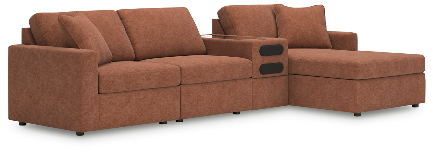 Modmax 4-Piece Sectional with Chaise and Audio Console Signature Design by Ashley®