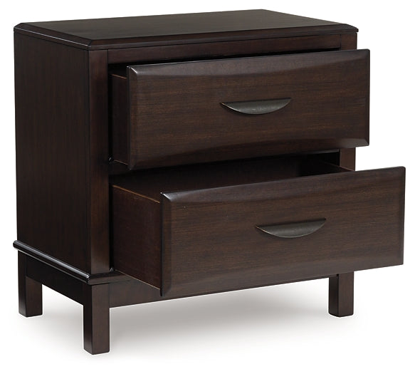 Vanmore Two Drawer Night Stand Benchcraft®