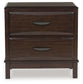 Vanmore Two Drawer Night Stand Benchcraft®