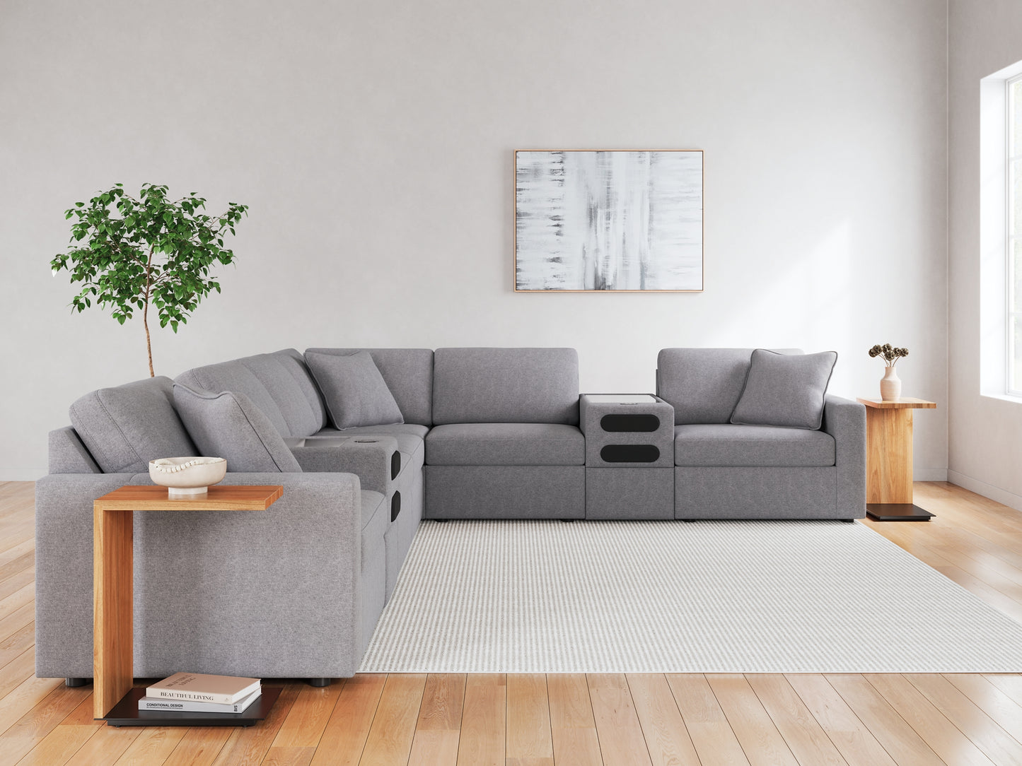 Modmax 8-Piece Sectional with Audio Consoles Signature Design by Ashley®