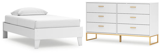 Socalle Twin Platform Bed with Dresser Signature Design by Ashley®