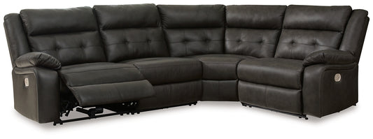 Mackie Pike 4-Piece Power Reclining Sectional Signature Design by Ashley®