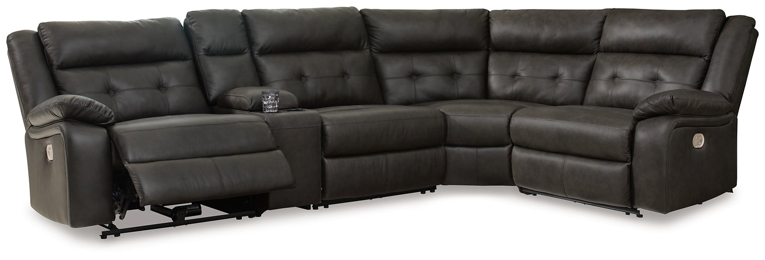 Mackie Pike 5-Piece Power Reclining Sectional Signature Design by Ashley®