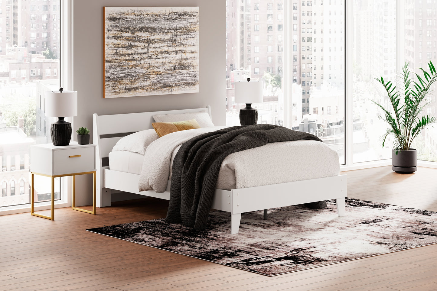 Socalle Full Panel Platform Bed with Dresser and Nightstand Signature Design by Ashley®