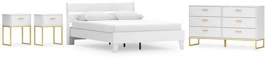 Socalle Queen Panel Platform Bed with Dresser and 2 Nightstands Signature Design by Ashley®