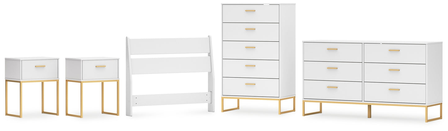 Socalle Twin Panel Headboard with Dresser, Chest and 2 Nightstands Signature Design by Ashley®