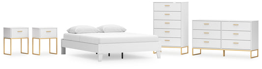 Socalle Queen Platform Bed with Dresser, Chest and 2 Nightstands Signature Design by Ashley®