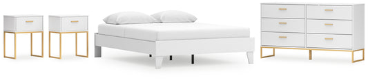 Socalle Queen Platform Bed with Dresser and 2 Nightstands Signature Design by Ashley®