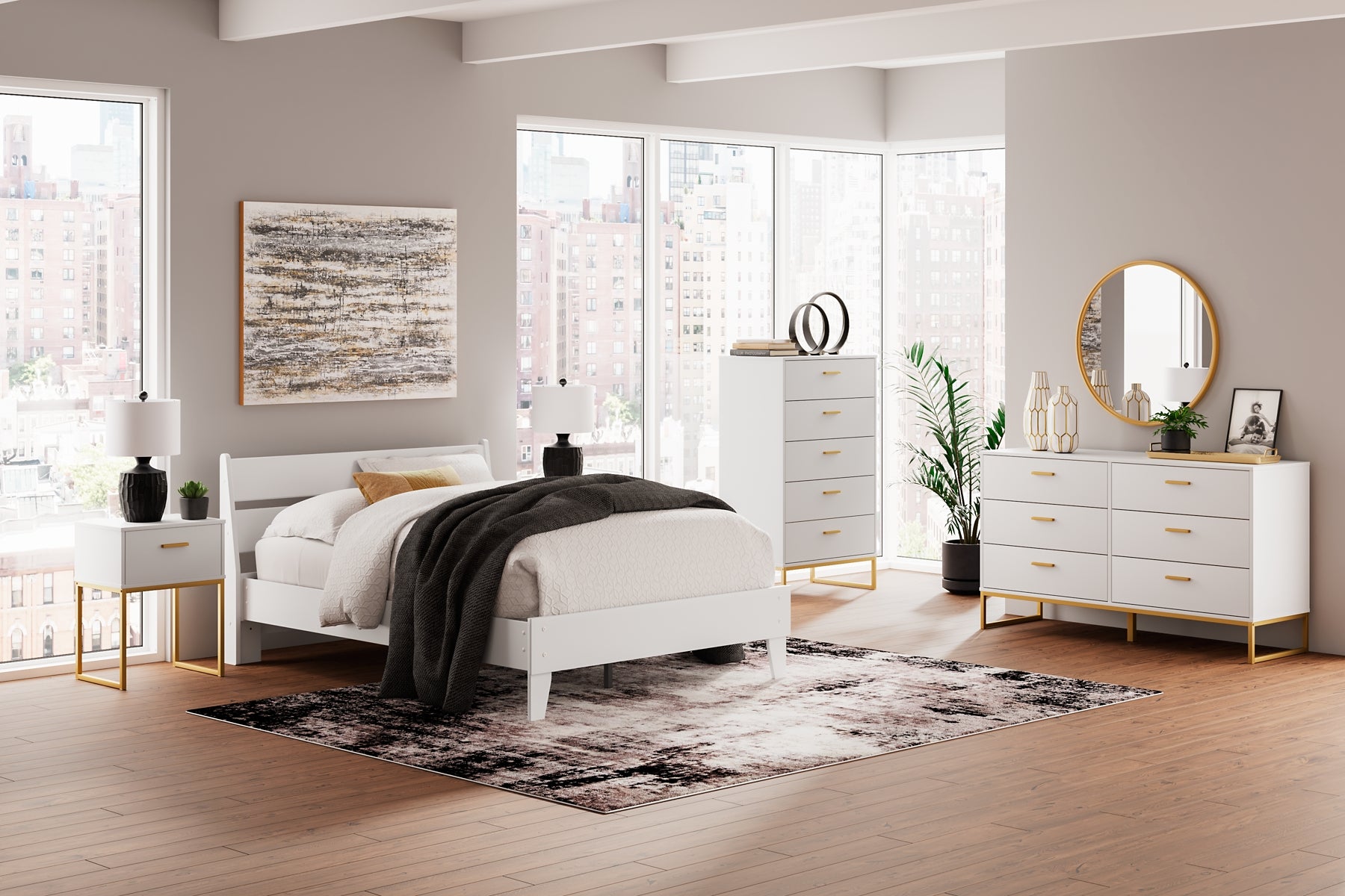 Socalle Twin Panel Headboard with Dresser, Chest and 2 Nightstands Signature Design by Ashley®