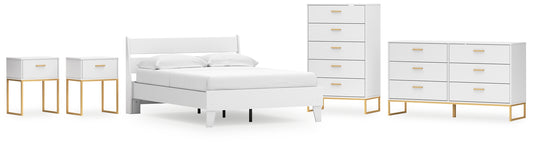 Socalle Full Panel Platform Bed with Dresser, Chest and 2 Nightstands Signature Design by Ashley®