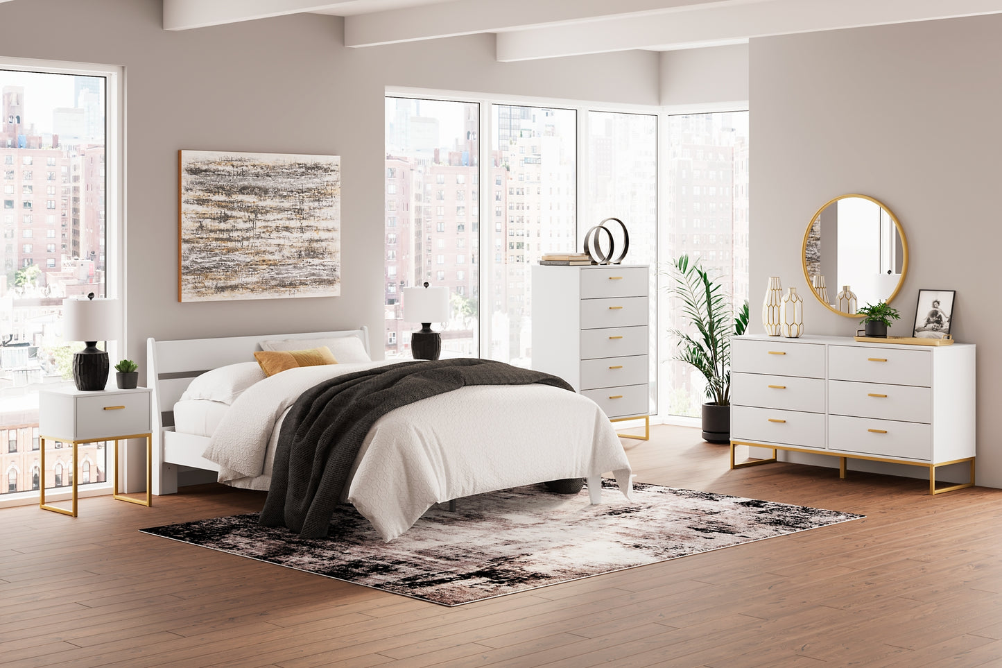 Socalle Full Panel Platform Bed with Dresser, Chest and 2 Nightstands Signature Design by Ashley®