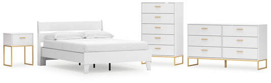 Socalle Full Panel Platform Bed with Dresser, Chest and Nightstand Signature Design by Ashley®