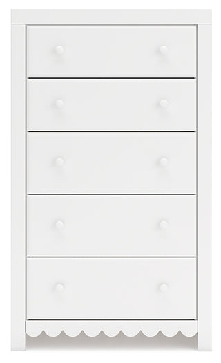 Mollviney Twin Panel Bed with Mirrored Dresser, Chest and Nightstand Signature Design by Ashley®