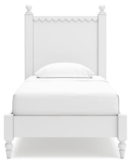 Mollviney Twin Panel Bed with Mirrored Dresser and Chest Signature Design by Ashley®