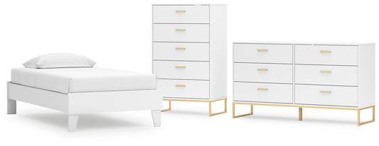 Socalle Twin Platform Bed with Dresser and Chest Signature Design by Ashley®