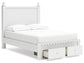 Mollviney Full Panel Storage Bed with Mirrored Dresser and 2 Nightstands Signature Design by Ashley®