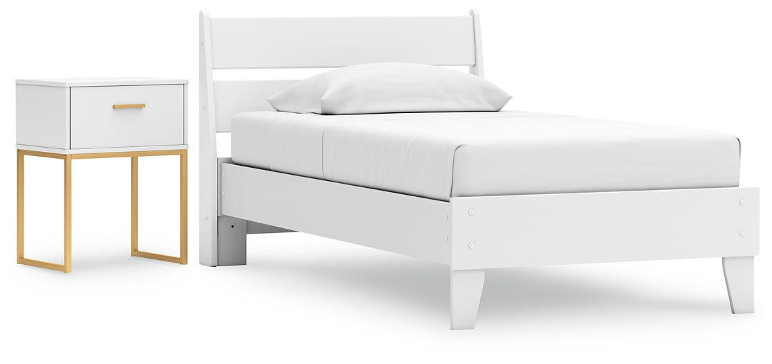 Socalle Twin Panel Platform Bed with Nightstand Signature Design by Ashley®