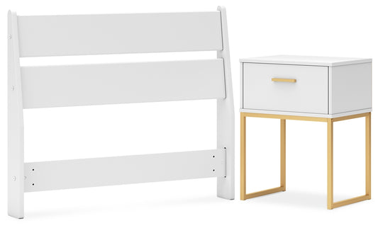 Socalle Twin Panel Headboard with Nightstand Signature Design by Ashley®