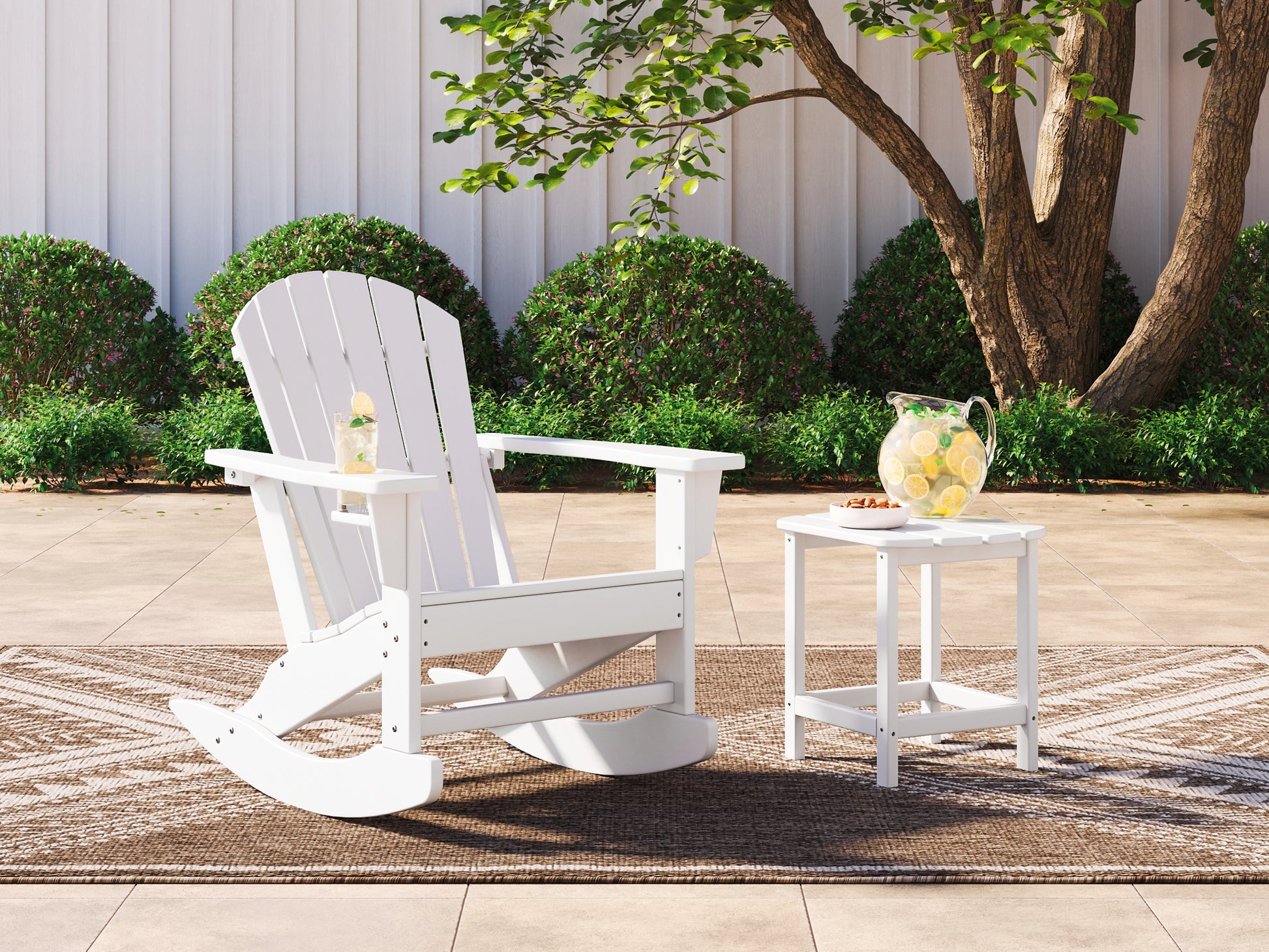 Sundown Treasure Outdoor Chair with End Table Signature Design by Ashley®