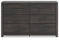 Hollivern Six Drawer Dresser Signature Design by Ashley®