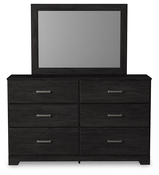 Belachime Twin Panel Bed with Mirrored Dresser and Chest Signature Design by Ashley®