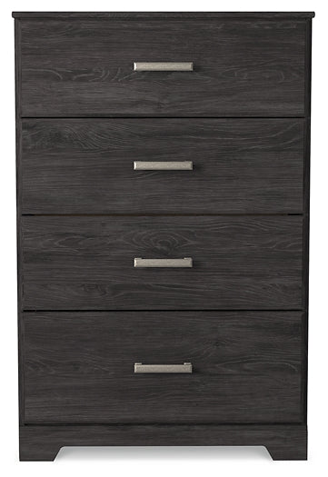 Belachime Twin Panel Bed with Mirrored Dresser and Chest Signature Design by Ashley®