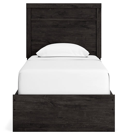 Belachime Twin Panel Bed with Mirrored Dresser and Chest Signature Design by Ashley®