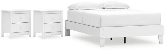 Hallityn Full Platform Bed with 2 Nightstands Signature Design by Ashley®