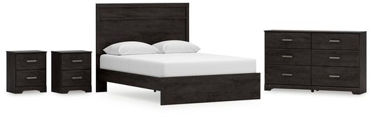 Belachime Queen Panel Bed with Dresser and 2 Nightstands Signature Design by Ashley®