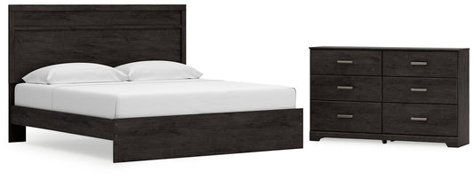 Belachime King Panel Bed with Dresser Signature Design by Ashley®