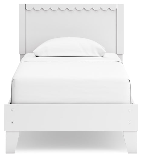 Hallityn Twin Panel Platform Bed with Nightstand Signature Design by Ashley®