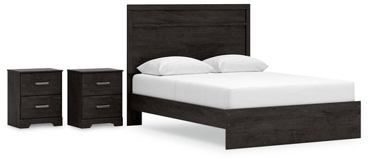 Belachime Queen Panel Bed with 2 Nightstands Signature Design by Ashley®