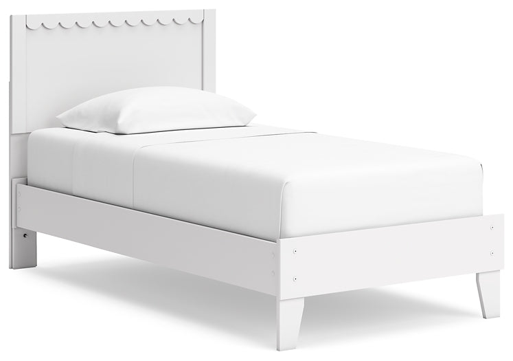 Hallityn Twin Panel Platform Bed with Nightstand Signature Design by Ashley®