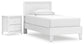 Hallityn Twin Panel Platform Bed with Nightstand Signature Design by Ashley®