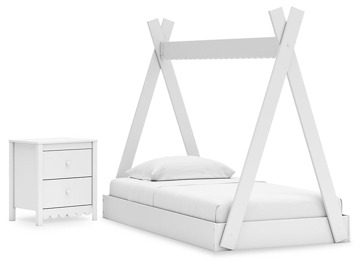 Hallityn Twin Tent Bed with Nightstand Signature Design by Ashley®