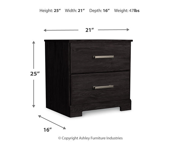 Belachime Full Panel Bed with 2 Nightstands Signature Design by Ashley®