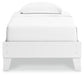 Hallityn Twin Platform Bed with Nightstand Signature Design by Ashley®