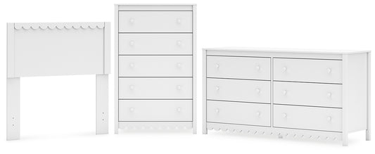 Hallityn Twin Panel Headboard with Dresser and Chest Signature Design by Ashley®