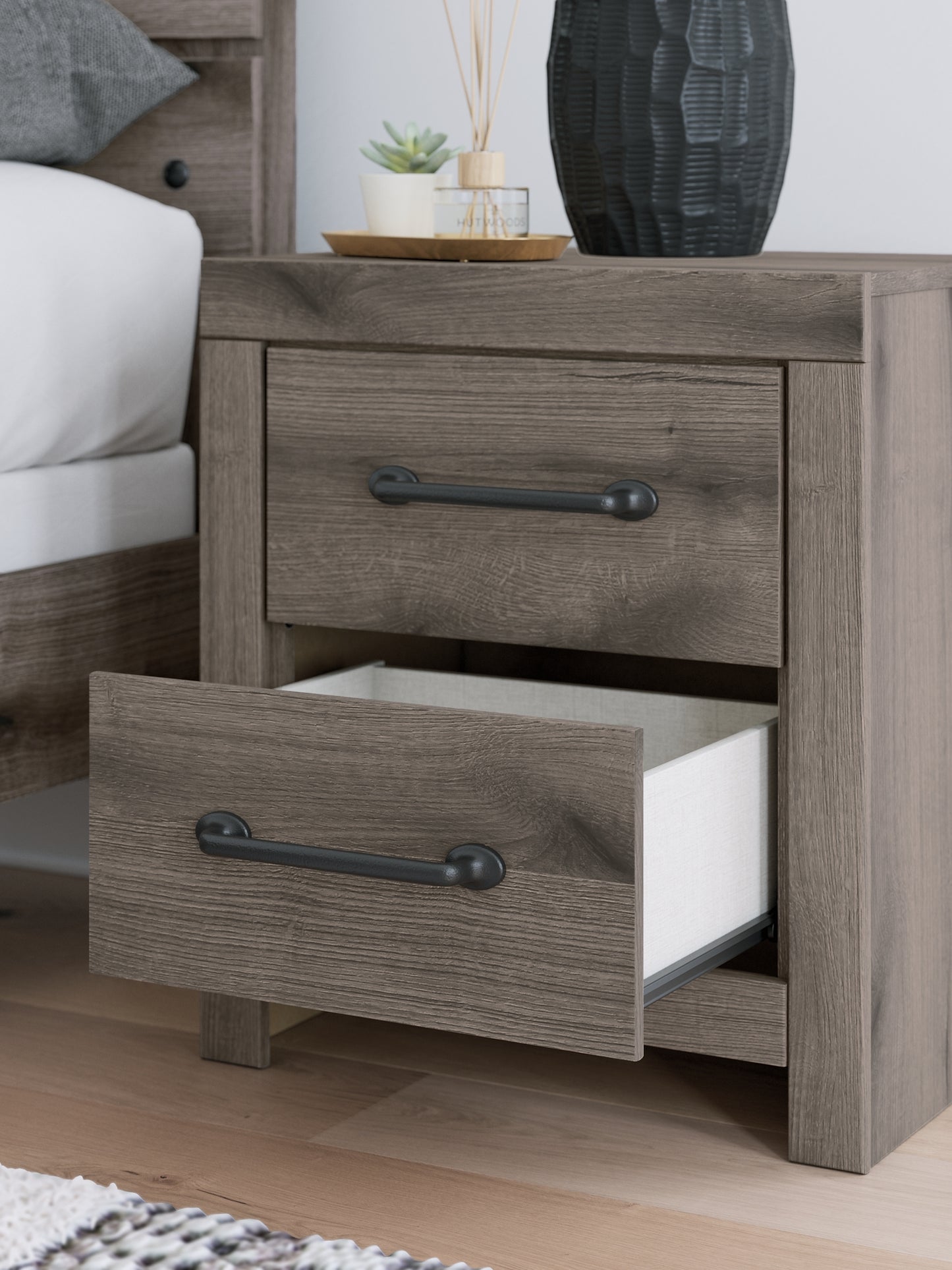 Graystorm Two Drawer Night Stand Signature Design by Ashley®