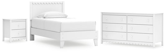 Hallityn Twin Panel Platform Bed with Dresser and Nightstand Signature Design by Ashley®