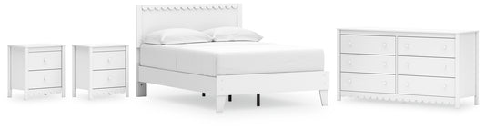 Hallityn Full Panel Platform Bed with Dresser and 2 Nightstands Signature Design by Ashley®