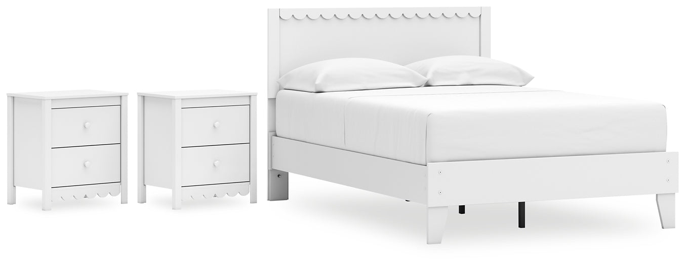 Hallityn Full Panel Platform Bed with 2 Nightstands Signature Design by Ashley®