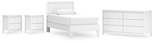 Hallityn Twin Panel Platform Bed with Dresser and 2 Nightstands Signature Design by Ashley®