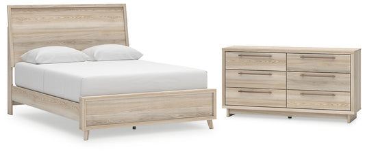 Hasbrick Queen Panel Bed with Dresser Signature Design by Ashley®