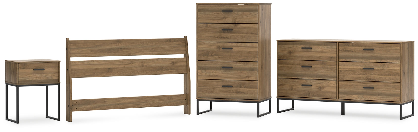 Deanlow Full Panel Headboard with Dresser, Chest and Nightstand Signature Design by Ashley®