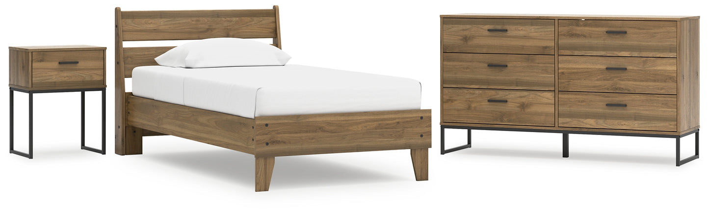 Deanlow Twin Platform Panel Bed with Dresser and Nightstand Signature Design by Ashley®